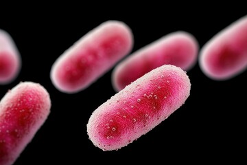 Poster - Microscopic View of Bacteria Among Dust Particles