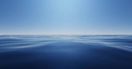 Wall Mural - wave sea beach and blue sky abstract background. nature and summer concept. 3d render.