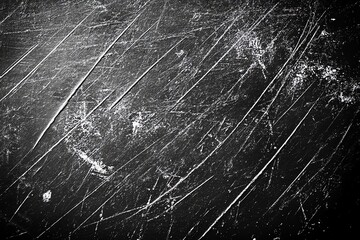 Aufkleber - Black and white scratched texture background with diagonal lines.