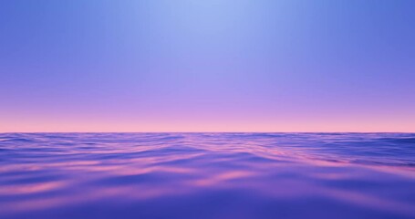 Wall Mural - wave sea beach and sunset sky abstract background. nature and summer concept. 3d render.