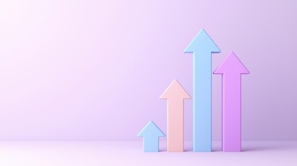Poster - Growth Arrows Illustrating Positive Trends and Profit Potential