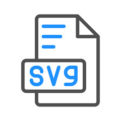 Poster - Svg colored outline document icon for a modern look, can be used for websites, UI and mobile apps.