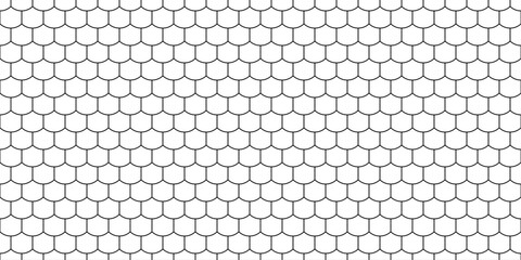Vector roof tiles pattern. Modern contemporary geometric shape design. Digital architectural material and texture resource.	