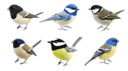 Poster - Collection of Varied Birds Isolated on a Transparent Background Generative AI