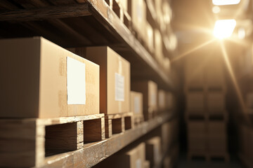 Poster - Warehouse Inventory Management System with Shelves