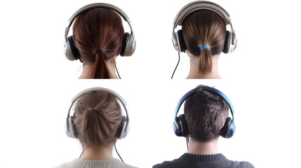 Poster - Call Center Operators Engaged in Communication While Using Headsets Generative AI