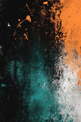 Poster - Black and Orange Background