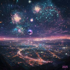 Poster - Fireworks Cityscape 2025.