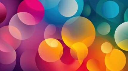 Poster - colorful abstract background with soft bokeh effect