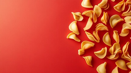 Wall Mural - Chinese New Year Fortune Cookies with Golden Message – Traditional Delicacies and Good Luck