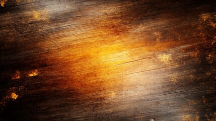 Wall Mural - Warm yellow light on rustic wooden surface, a textured background for design and photography