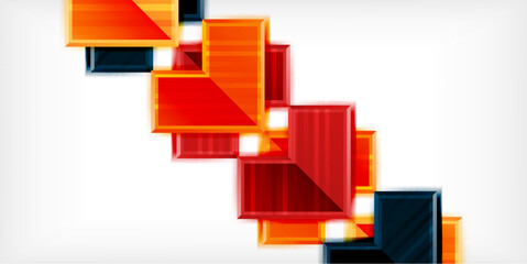 Aufkleber - Arrow symbols created with 3d effects and line texture geometric abstract background