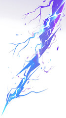 Poster - simple lightning cartoon style elements