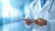 © admin_design - Medical professional utilizes digital tablet for efficient and precise patient information review in modern healthcare