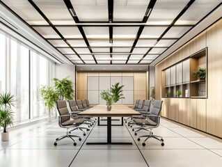 Wall Mural - Modern Office Meeting Room.