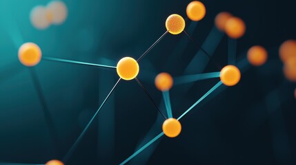 Poster - An abstract visualization of data flow with glowing lines and nodes, representing the movement and processing of information within digital systems.