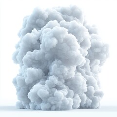 Poster - Create stunning visuals with a dense grayscale smoke cloud for modern design projects