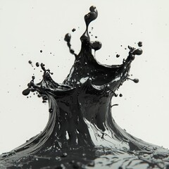Poster - Create stunning visuals with isolated ink drop in water effects against dark gradients for enhanced aesthetic appeal