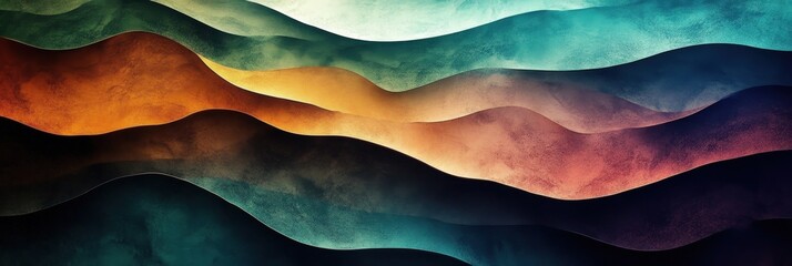 Poster - abstract organic lines wallpaper design