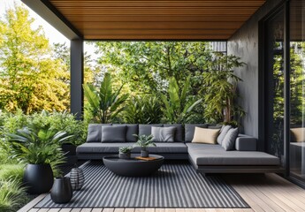 Wall Mural - Modern Patio Design.