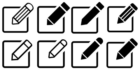 Poster - Edit icon pen edit tool write button create pencil editing text document sign symbol