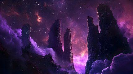 Wall Mural - cosmic cliffs in the pillars of creation, a majestic star birth region in the eagle nebula -