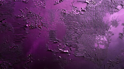 Poster - Textured purple abstract surfaces with varied patterns and sheen create an intriguing visual appeal.