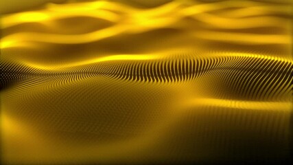 Aufkleber - Golden Abstract Background Seamless Loop Waves A Stunning Piece of Digital Art Representing Captivating Fluid Motion