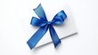 © Pixcellence - Blue Ribbon on White Background: Gift Wrapping Ideas