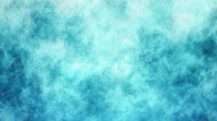 Poster - An abstract blue and turquoise background with soft textures and gradients, evoking a serene oceanic feel.