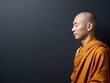 © Ivan - profile of a buddhist monk in meditation with negative space