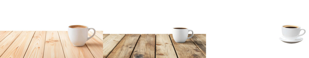 Poster - A white cup on a transparent background is isolated in front of a white background