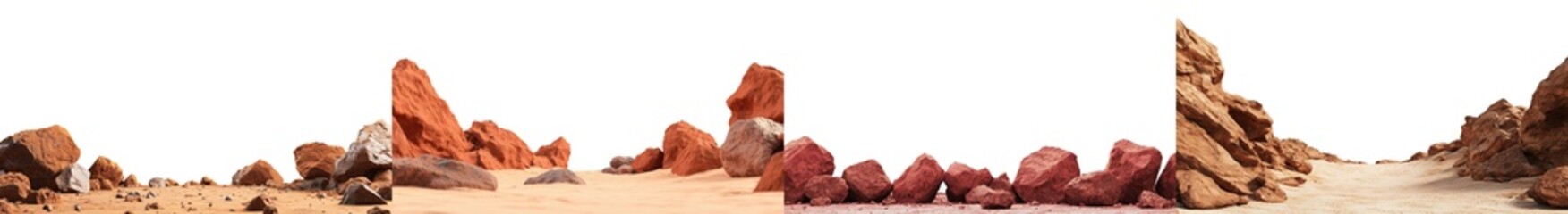 background of a transparent martian landscape