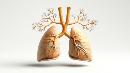 Aufkleber - Explore the structure and function of human lungs for better health