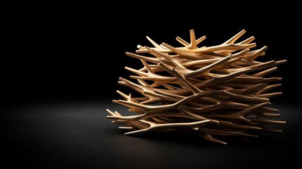 Aufkleber - Explore the artistry of wooden branch sculptures in modern design