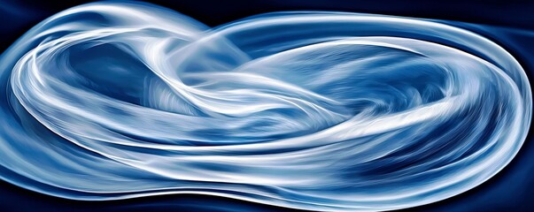 Poster - Enchanting Abstract Digital Painting with Fluid Swirls