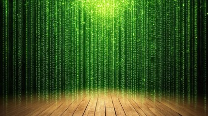 Fototapete - Explore the digital matrix a journey through binary data