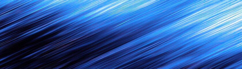 Poster - Abstract Blue Composition with Dynamic Lines