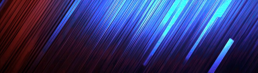 Poster - Abstract Digital Painting with Vibrant Color Stripes