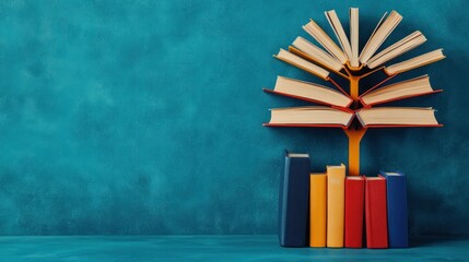 Poster - Transform your reading space with a unique book tree display