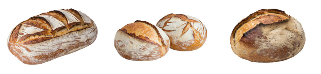 Poster - A loaf of wheat bread isolated on a transparent background