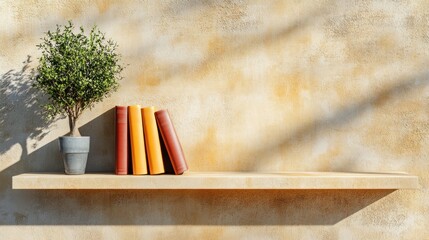 Aufkleber - Arrange books and decorate your space with greenery