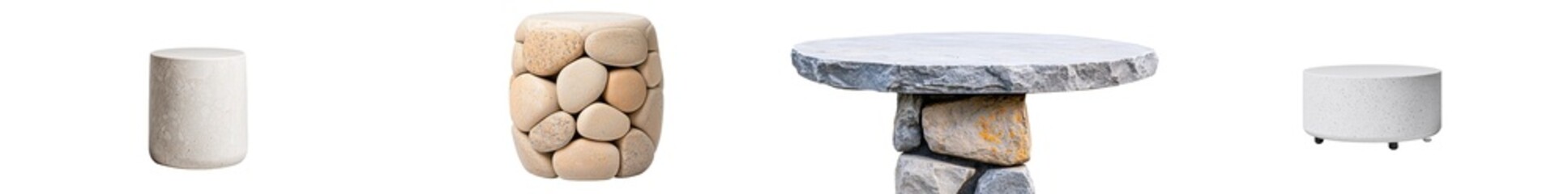 Poster - Isolated on transparent background, png image of an engraved stone pedestal with a diamond design.