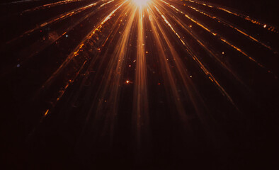 Poster - Light shining on a dark background