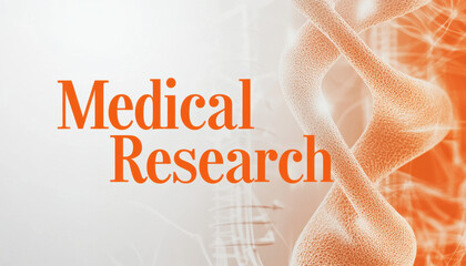 abstract design highlighting the concept of medical research with a focus on dna structures and mole