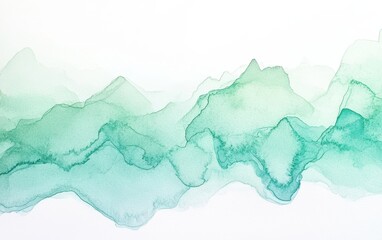 Poster - Soft Watercolor Gradient in Delicate Pale Hues