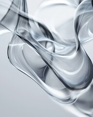 Poster - Abstract Transparent Liquid Swirl Formation