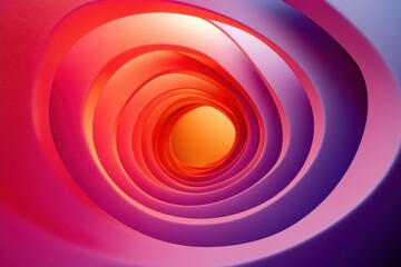 Poster - Abstract Spiral Pattern in Smooth Gradients