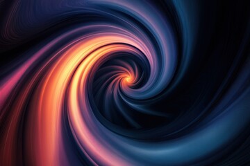 Poster - Abstract Spiral Pattern in Vibrant Colors