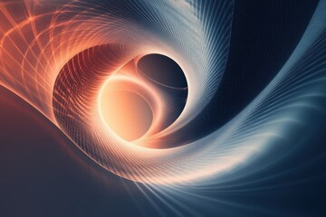 Poster - Abstract Spiraling Design in Soft Colors
